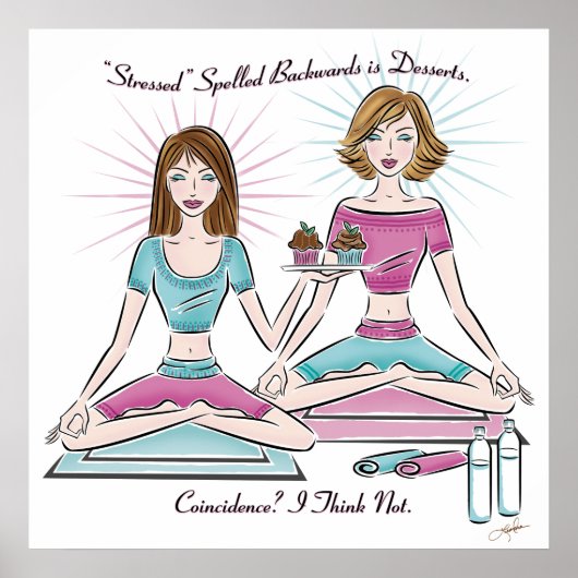 De gedrukte Spelde Achteruit is het Poster van Des (Voorkant)