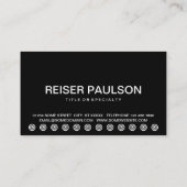 de gedurfde klantenloyaliteitskaart van de KEYS Klantenkaartje (Achterkant)