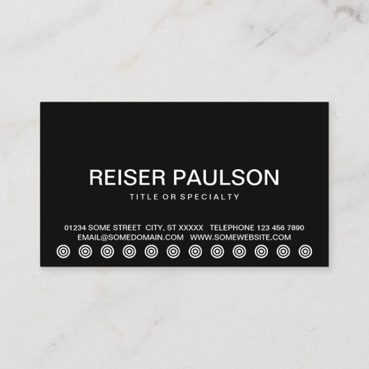 de gedurfde klantenloyaliteitskaart van de KEYS Klantenkaartje (Achterkant)