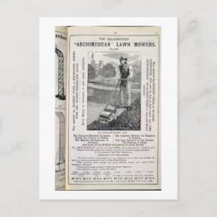 De geëerde 'Archimedean' Lawn Mowers, van de Briefkaart