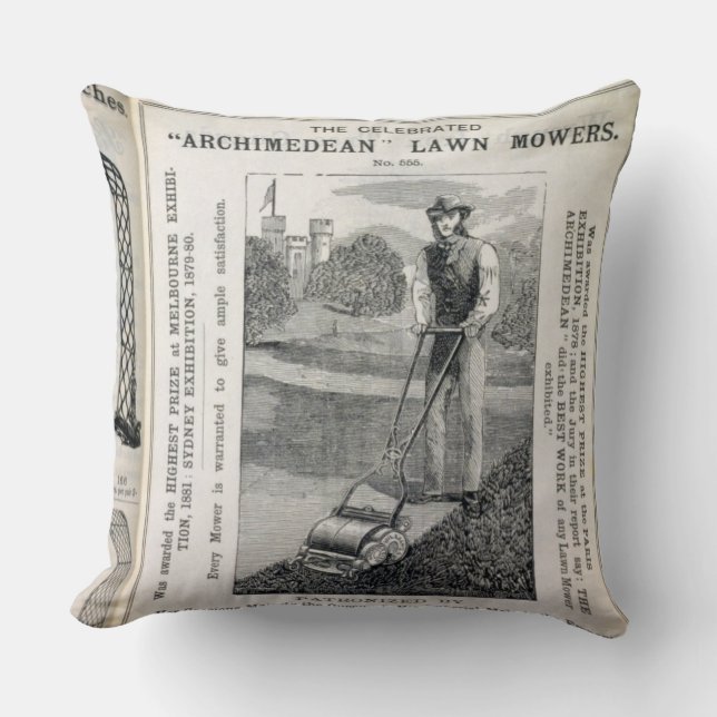 De geëerde 'Archimedean' Lawn Mowers, van de Kussen (Voorkant)