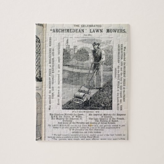 De geëerde 'Archimedean' Lawn Mowers, van de Legpuzzel (Verticaal)