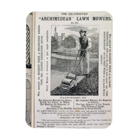 De geëerde 'Archimedean' Lawn Mowers, van de Magneet (Verticaal)