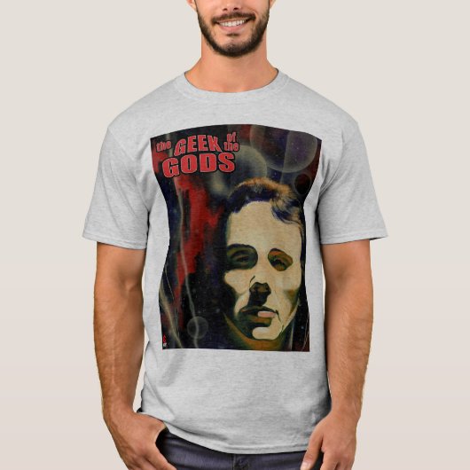 De geek van het T-shirt waarop de goden staan (Voorkant)