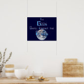 De geek zal de aarde inherderen poster (Keuken)