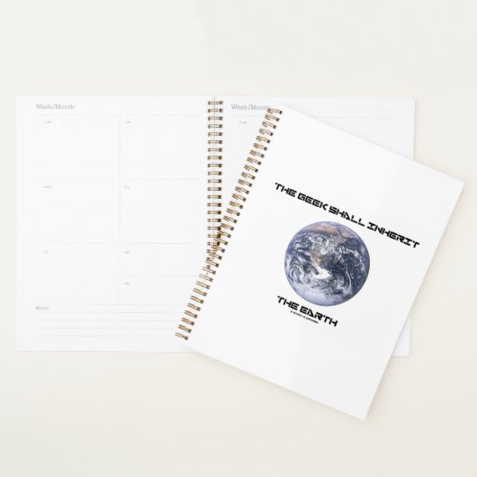 De geek zal de aarde innemen planner (Display)