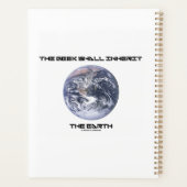 De geek zal de aarde innemen planner (Achterkant)