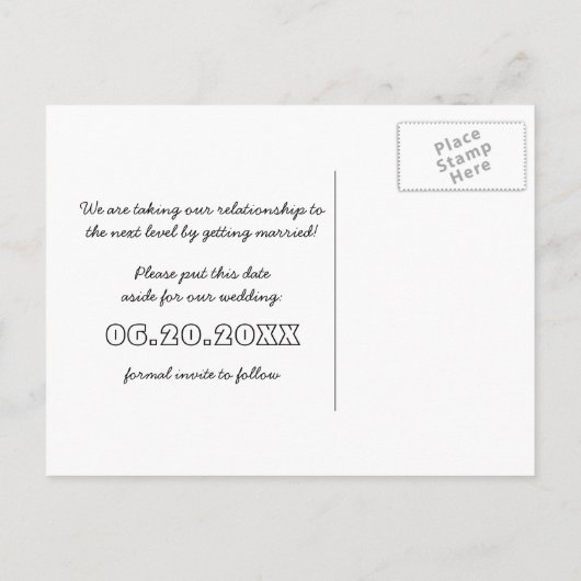 De Geeky Gamers sparen het Briefkaart van de Datum (Achterkant)