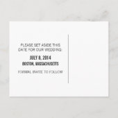 De Geeky Glasses sparen het Briefkaart van de Datu (Achterkant)