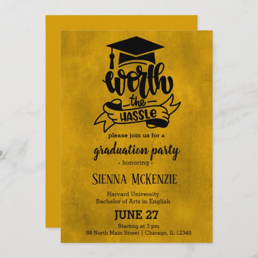 De geel is de moeite waard kaart (Voorkant / Achterkant)