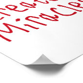 De Geest Creëert Mirakels Sticker1 Poster (Hoek)