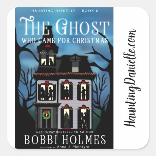 De geest die kwam voor Kerst stickers (Voorkant)