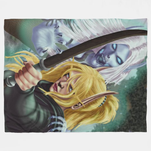 De geest en het lichaam fleece deken (Voorkant (Horizontaal))