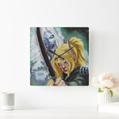 De geest en het lichaam vierkante klok (Huis)