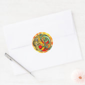 De geest en het Lichaam zijn Één Ronde Sticker (Envelop)