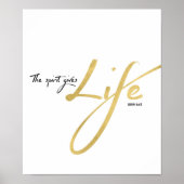 De geest geeft levenskunst afdrukken poster (Voorkant)