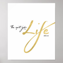 De geest geeft levenskunst afdrukken poster