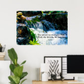 De geest is alles, Motivatie Citaat Wallart Poster (Thuiskantoor)