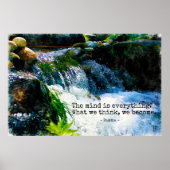 De geest is alles, Motivatie Citaat Wallart Poster (Voorkant)