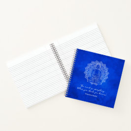 De geest is alles Shakyamuni Boeddha blauw Notitieboek