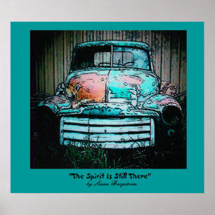 "De geest is er nog steeds", door Susan.. Poster