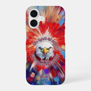 De Geest Van 1776, 2026 Amerika's Rode Adelaar Vuu iPhone 16 Hoesje