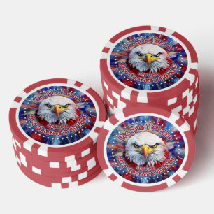 De Geest Van 1776, 2026 Amerika's Rode Adelaar Vuu Poker Chips