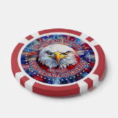 De Geest Van 1776, 2026 Amerika's Rode Adelaar Vuu Poker Chips (Enkel)