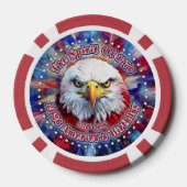 De Geest Van 1776, 2026 Amerika's Rode Adelaar Vuu Poker Chips (Achterkant)
