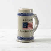 De geest van 1776 stien bierpul (Voorkant rechts)