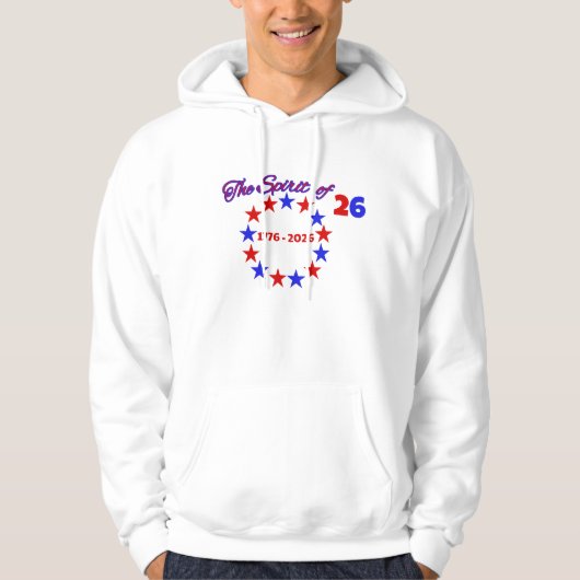DE GEEST VAN 26: 1776 - 2026 HOODIE (Voorkant)