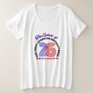 DE GEEST VAN 26 - DE GROTE AMERIKAANSE VERJAARDAG MAAT T-SHIRT