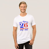 DE GEEST VAN 26 - DE REIS NAAR 250 Tri-Blend SHIRT (Voorkant volledig)