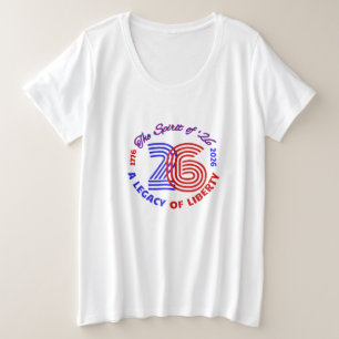 DE GEEST VAN 26 - EEN ERFENIS VAN VRIJHEID GROTE MAAT T-SHIRT