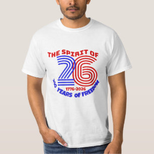 DE GEEST VAN 26 LEEFT VOORT: 250 JAAR VRIJHEID T-SHIRT