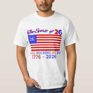 DE GEEST VAN 26: NOG STEEDS ROCKING OP 250 T-SHIRT