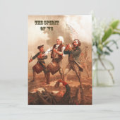 De Geest van '76. 4 juli Fine Art Kaart (Staand voorkant)