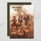 De Geest van '76. 4 juli Fine Art Kaart (Voorkant / Achterkant)