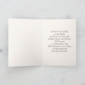 De Geest van '76. 4th of July Fine Art Feestdagen Kaart (Binnen)