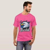 De geest van Alaska - Adelaar en wildernis T-shirt (Voorkant volledig)