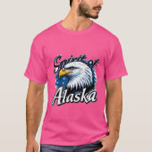 De geest van Alaska - Adelaar en wildernis T-shirt (Voorkant)
