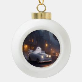 De geest van Allerheiligenavond | Een spookachtige Keramische Bal Ornament
