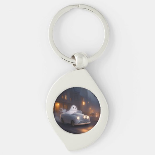 De geest van Allerheiligenavond | Een spookachtige Sleutelhanger (Voorkant)