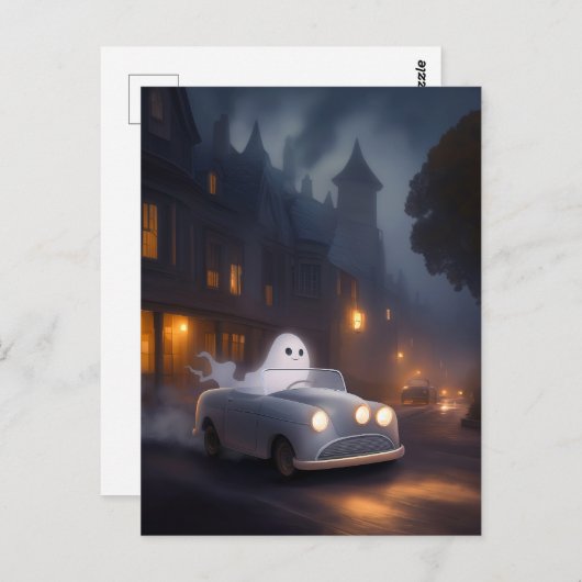 De Geest van Allerheiligenavond | Een Spookrit Briefkaart (Voorkant / Achterkant)