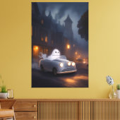 De Geest van Allerheiligenavond | Een Spookrit Canvas Afdruk (Insitu (Woonkamer))