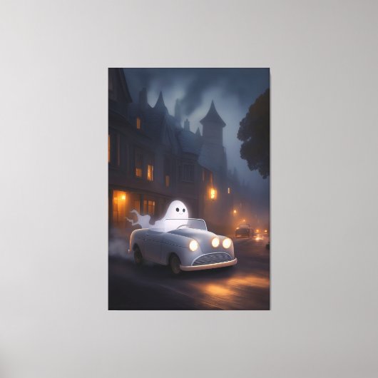 De Geest van Allerheiligenavond | Een Spookrit Canvas Afdruk (Voorkant)