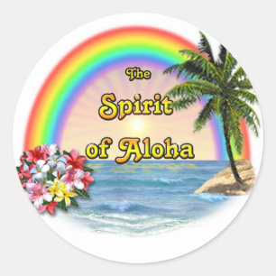 De geest van Aloha Ronde Sticker