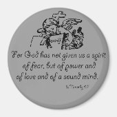 De geest van angst Bijbelprijzen Magneet (Voorkant)