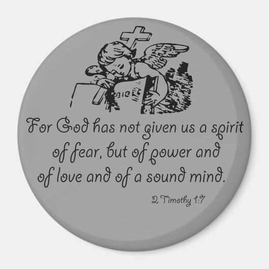 De geest van angst Bijbelprijzen Magneet (Voorkant)