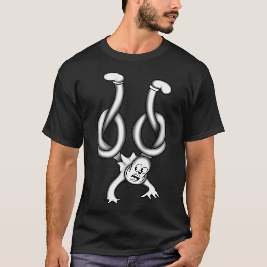 De geest van de clown is verdraaid t-shirt (Voorkant)